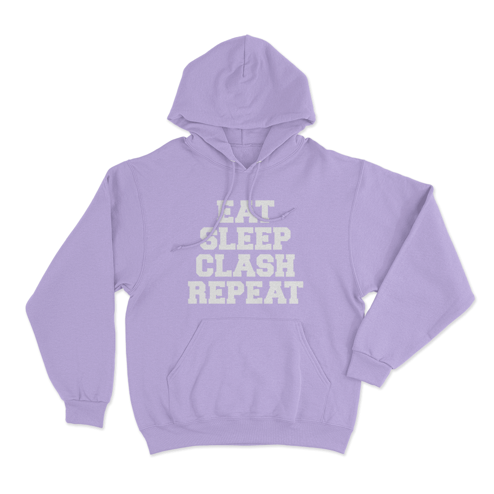 Eat Sleep Clash Repeat Hoodie Purple Eat Sleep Clash Repeat Hoodie Purple