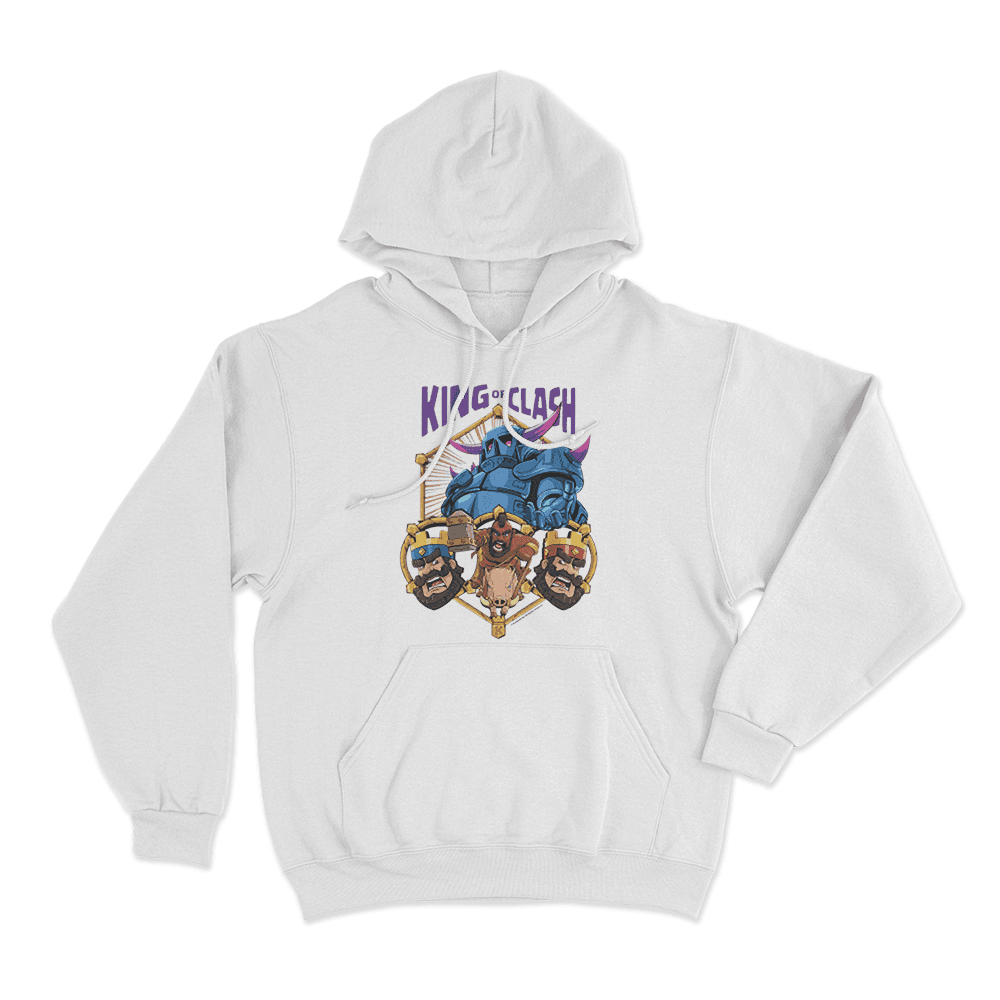 King of Clash Hoodie White King of Clash Hoodie White