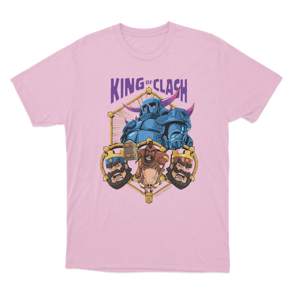 King of Clash T Shirt Pink King of Clash T Shirt Pink